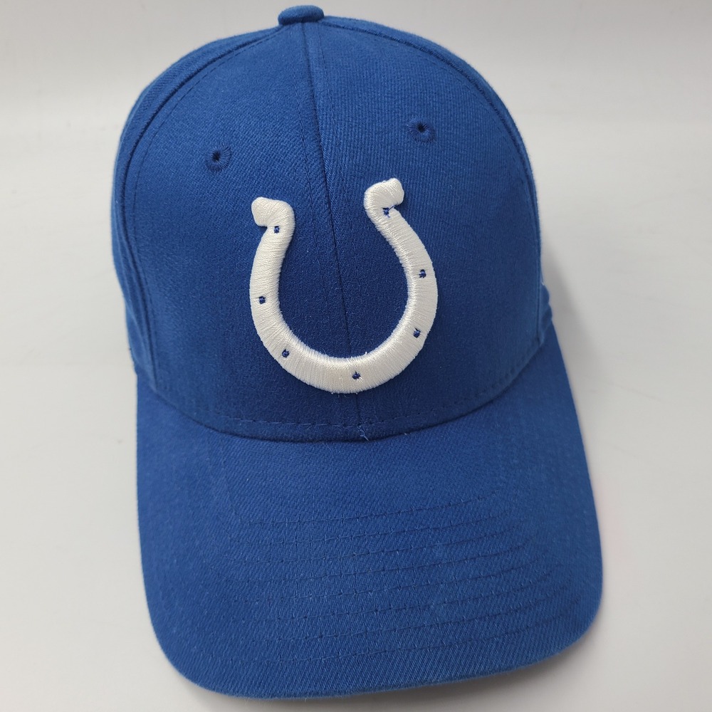 Indianapolis Colts Hat Fitted One Size Reebok Blue White NFL Football Logo Men